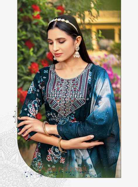 Mystic 9 Sabri Vol 9 Reyon Kurti Combo Wholesale Price ( 8 Pcs Catalog )