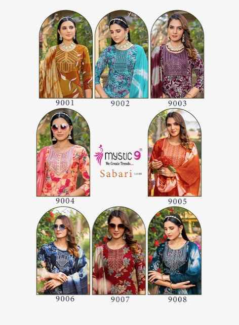 Mystic 9 Sabri Vol 9 Reyon Kurti Combo Wholesale Price ( 8 Pcs Catalog )