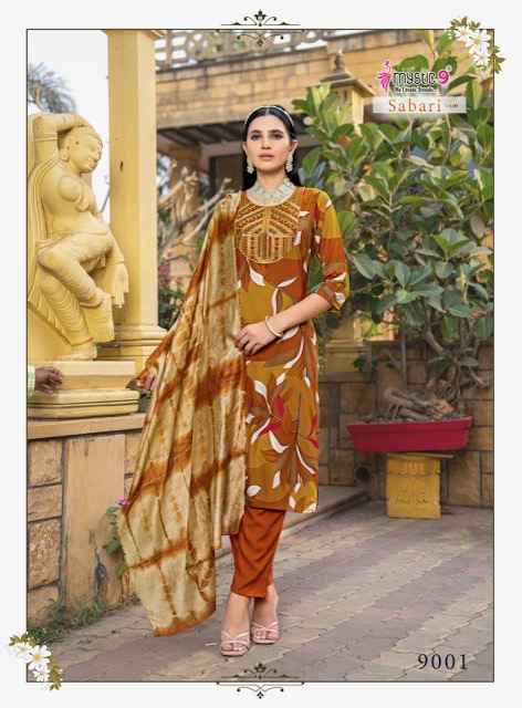 Mystic 9 Sabri Vol 9 Reyon Kurti Combo Wholesale Price ( 8 Pcs Catalog )
