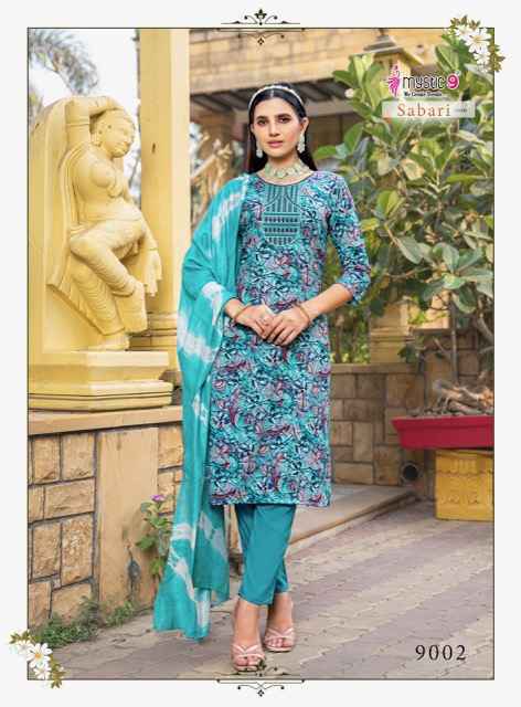 Mystic 9 Sabri Vol 9 Reyon Kurti Combo Wholesale Price ( 8 Pcs Catalog )