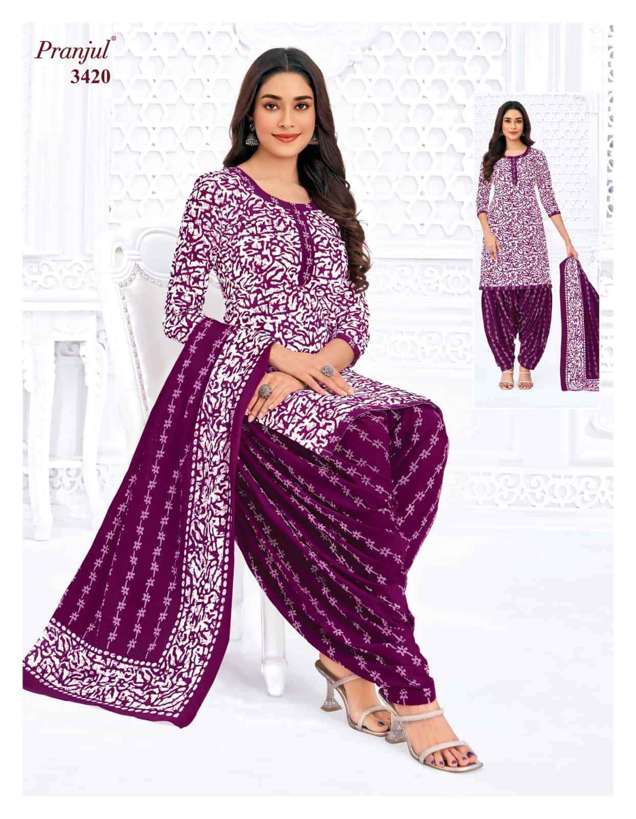 Pranjul Priyanshi Vol 34 Cotton Dress material wholesale in surat ( 12 Pcs Catalog )