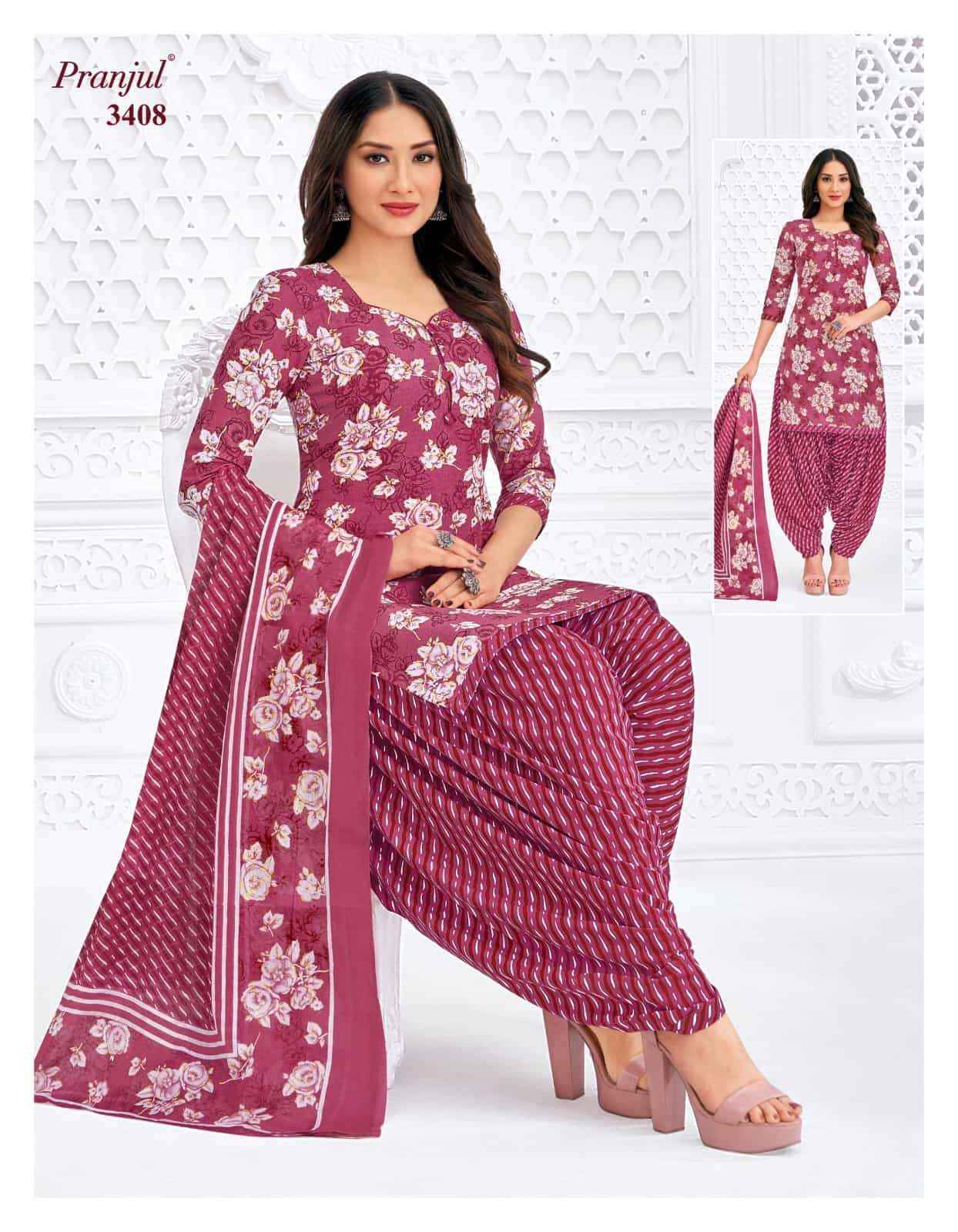 Pranjul Priyanshi Vol 34 Cotton Dress material wholesale in surat ( 12 Pcs Catalog )