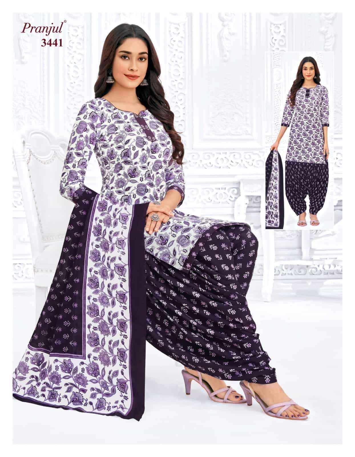 Pranjul Priyanshi Vol 34 Pure cotton pranjul dress material new catalogue ( 12 Pcs Catalog )