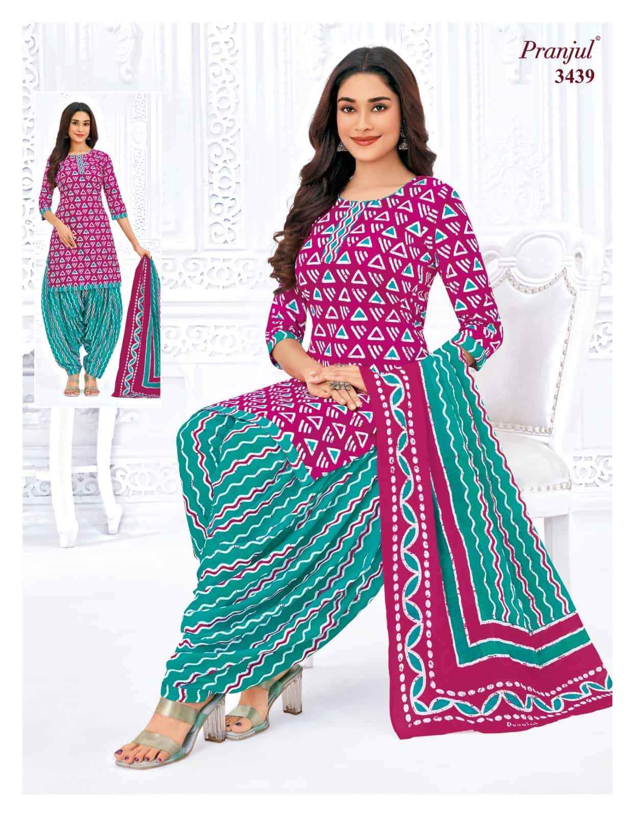 Pranjul Priyanshi Vol 34 Pure cotton pranjul dress material new catalogue ( 6 Pcs Catalog )