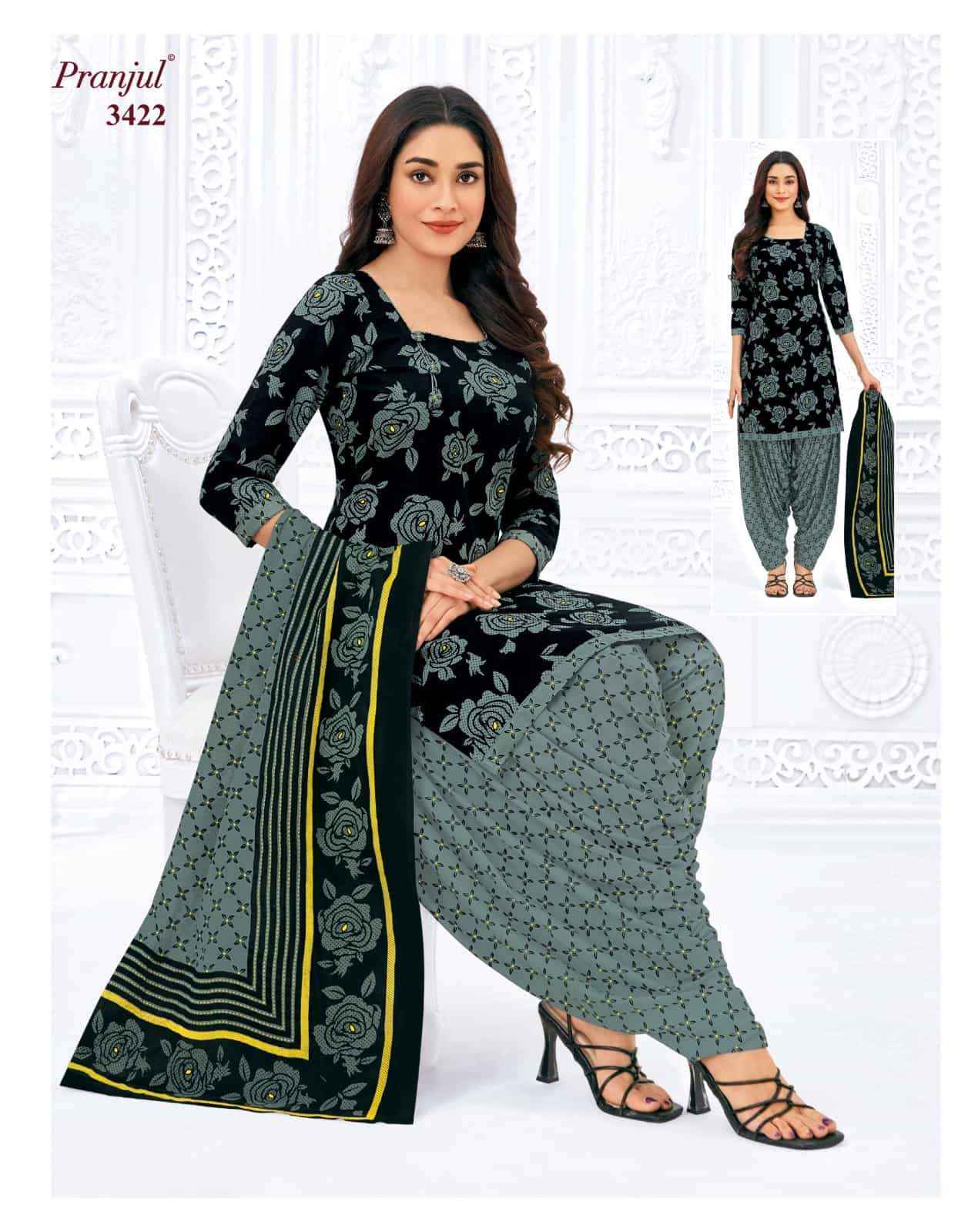 Pranjul Priyanshi Vol 34 Pure cotton pranjul dress material new catalogue ( 6 Pcs Catalog )