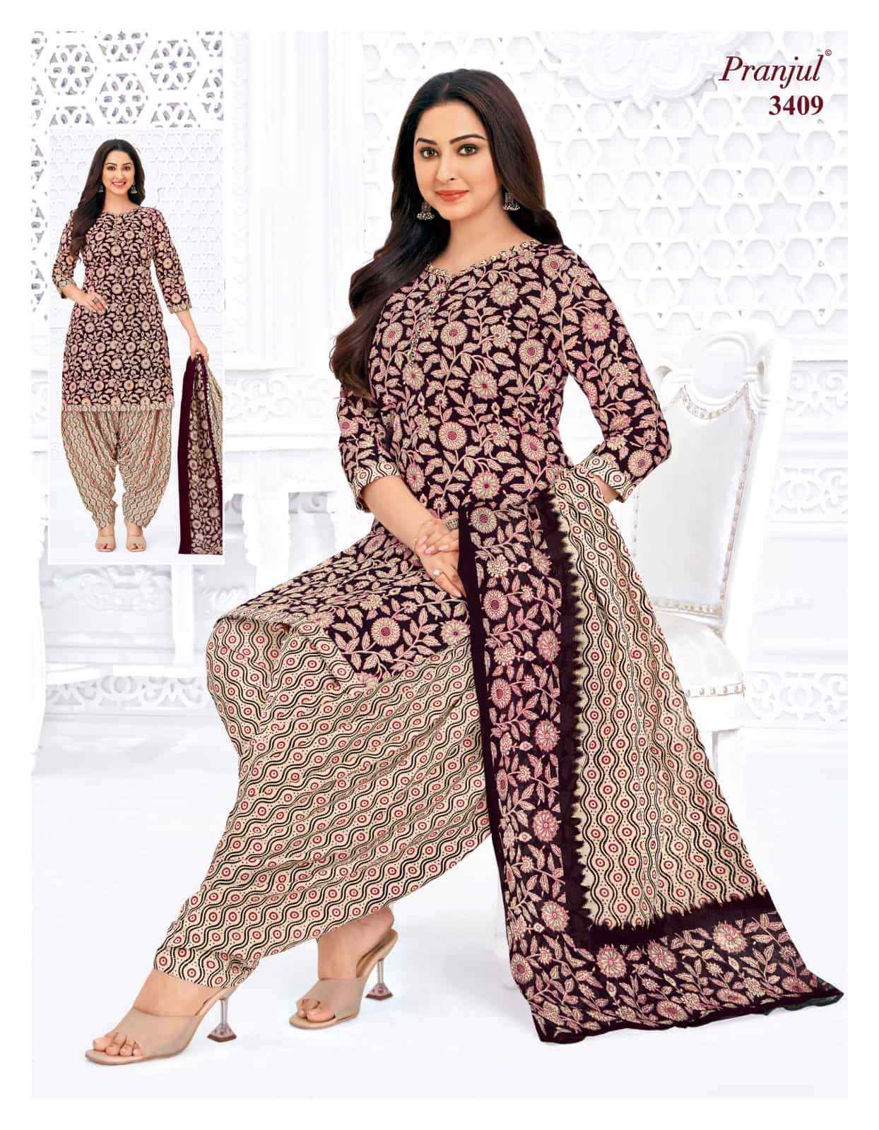 Pranjul Priyanshi Vol 34 Pure Cotton Unstitched Dress Material ( 6 Pcs Catalog )