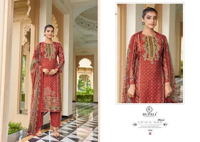 Rupali Fashion Sunera Viscouse Musline Dress Material Wholesale Price ( 4 Pcs Catalog )