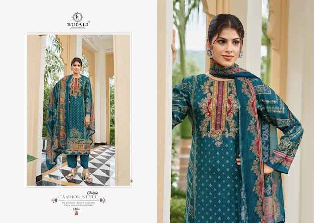 Rupali Fashion Sunera Viscouse Musline Dress Material Wholesale Price ( 4 Pcs Catalog )
