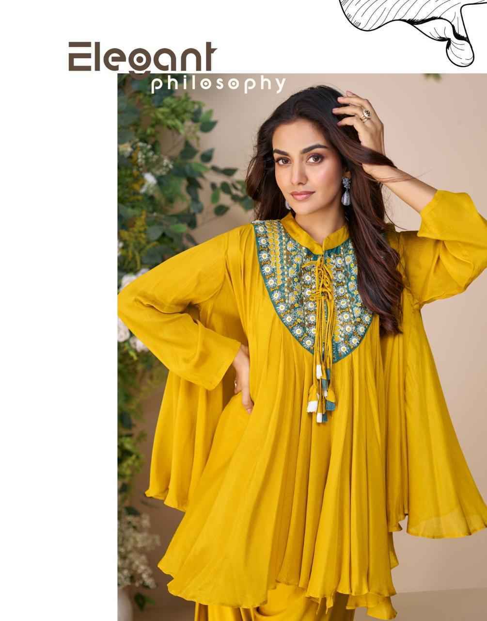 Sayuri Designer Classic Readymade Chinon Silk Dress Wholesale Price ( 5 Pcs Catalog )