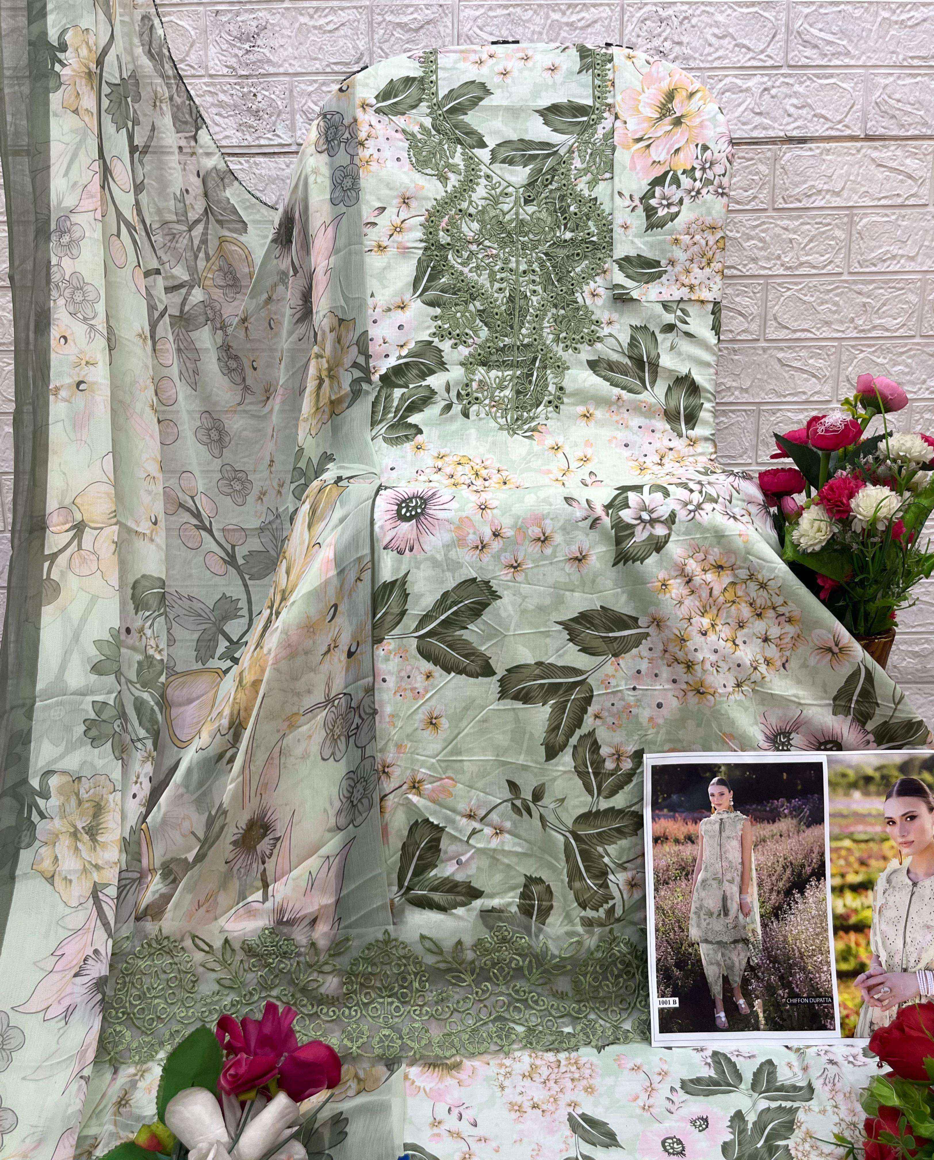 Shraddha Designer Flora Vol 1 Lawn Cotton Dress Material 6 pcs Catalogue