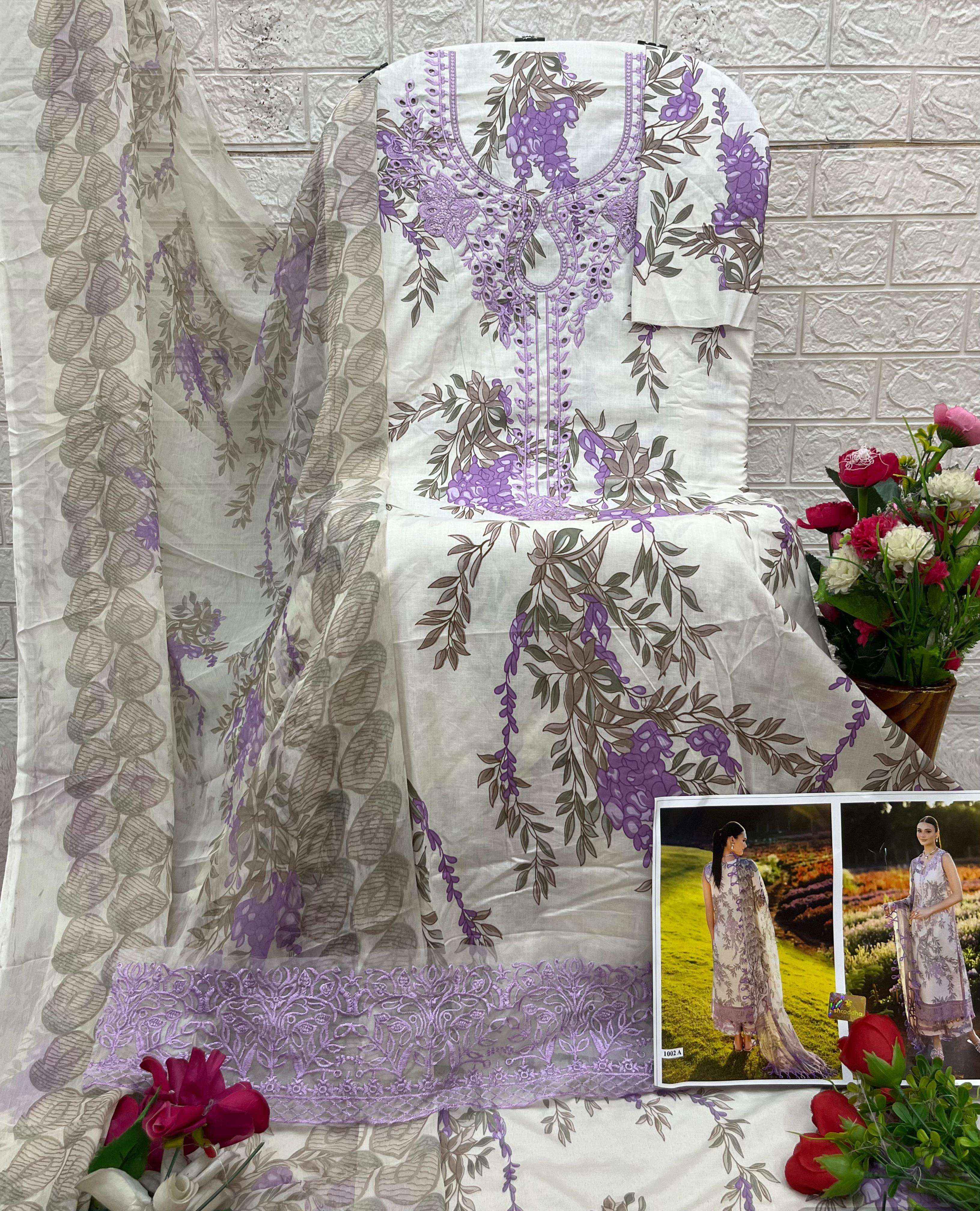 Shraddha Designer Flora Vol 1 Lawn Cotton Dress Material 6 pcs Catalogue
