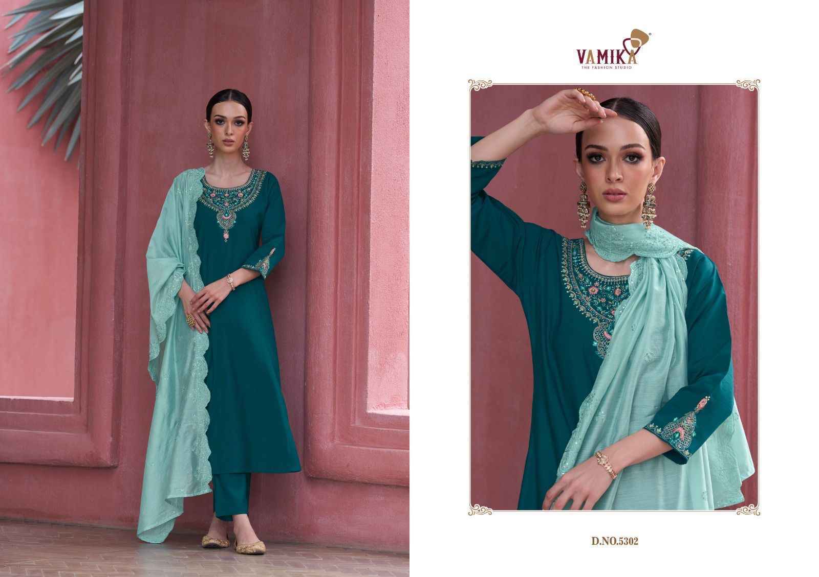 Vamika Liyana Readymade Viscouse Suit ( 6 Pcs Catalog )