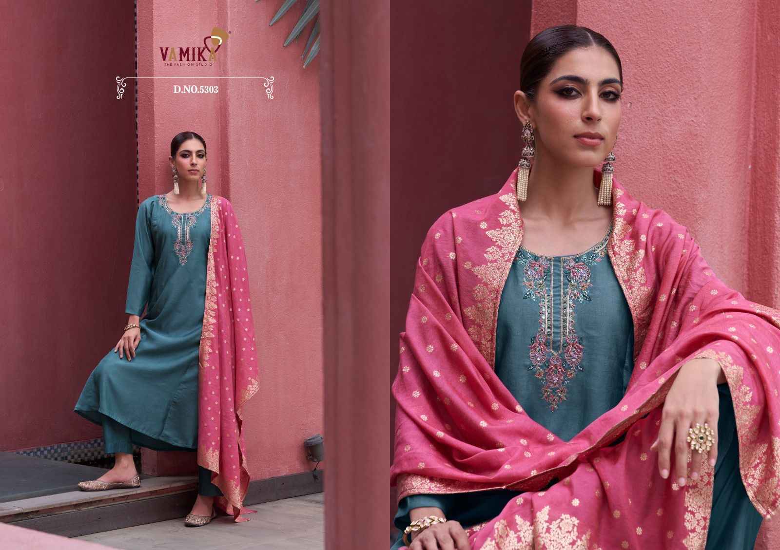 Vamika Liyana Readymade Viscouse Suit ( 6 Pcs Catalog )
