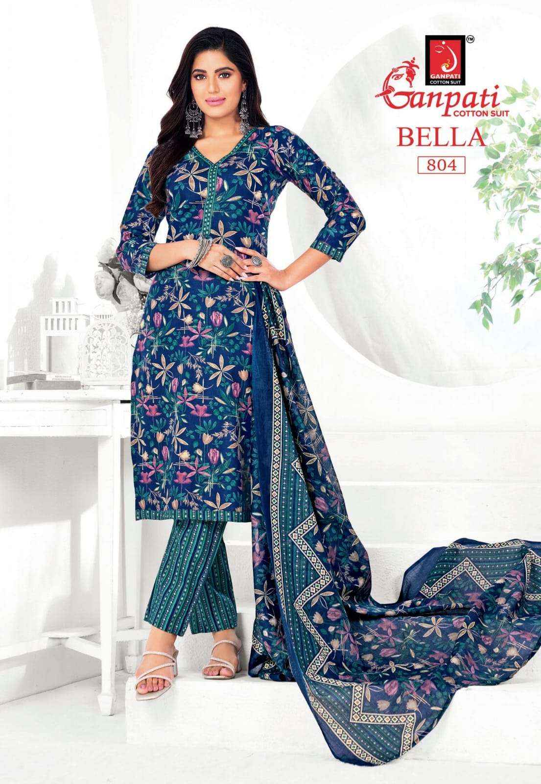 Ganpati Bella Vol 8 Pure Cotton Readymade Salwar Suits Wholesale Price ( 15 Pcs catalogue )