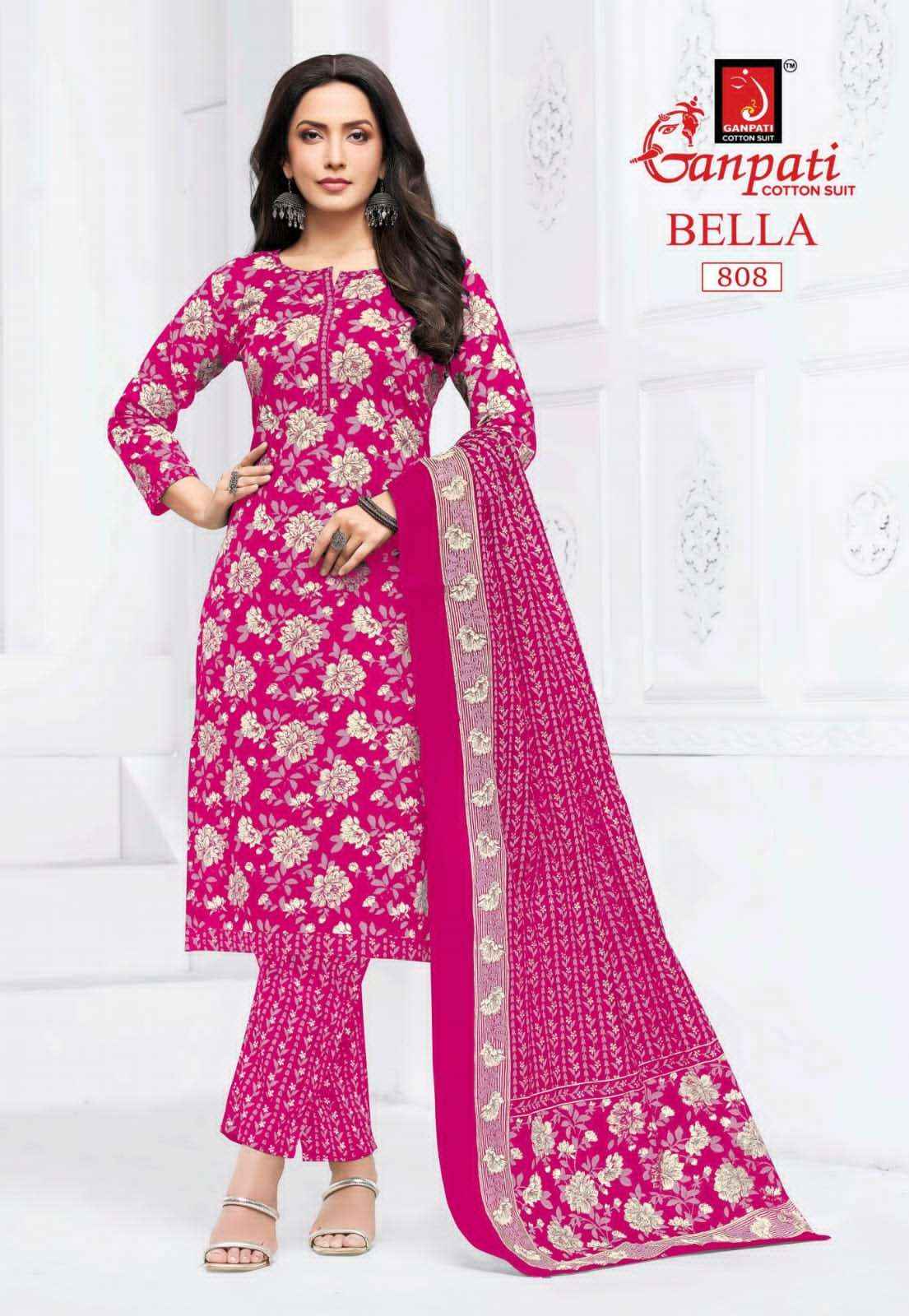 Ganpati Bella Vol 8 Pure Cotton Readymade Salwar Suits Wholesale Price ( 15 Pcs catalogue )