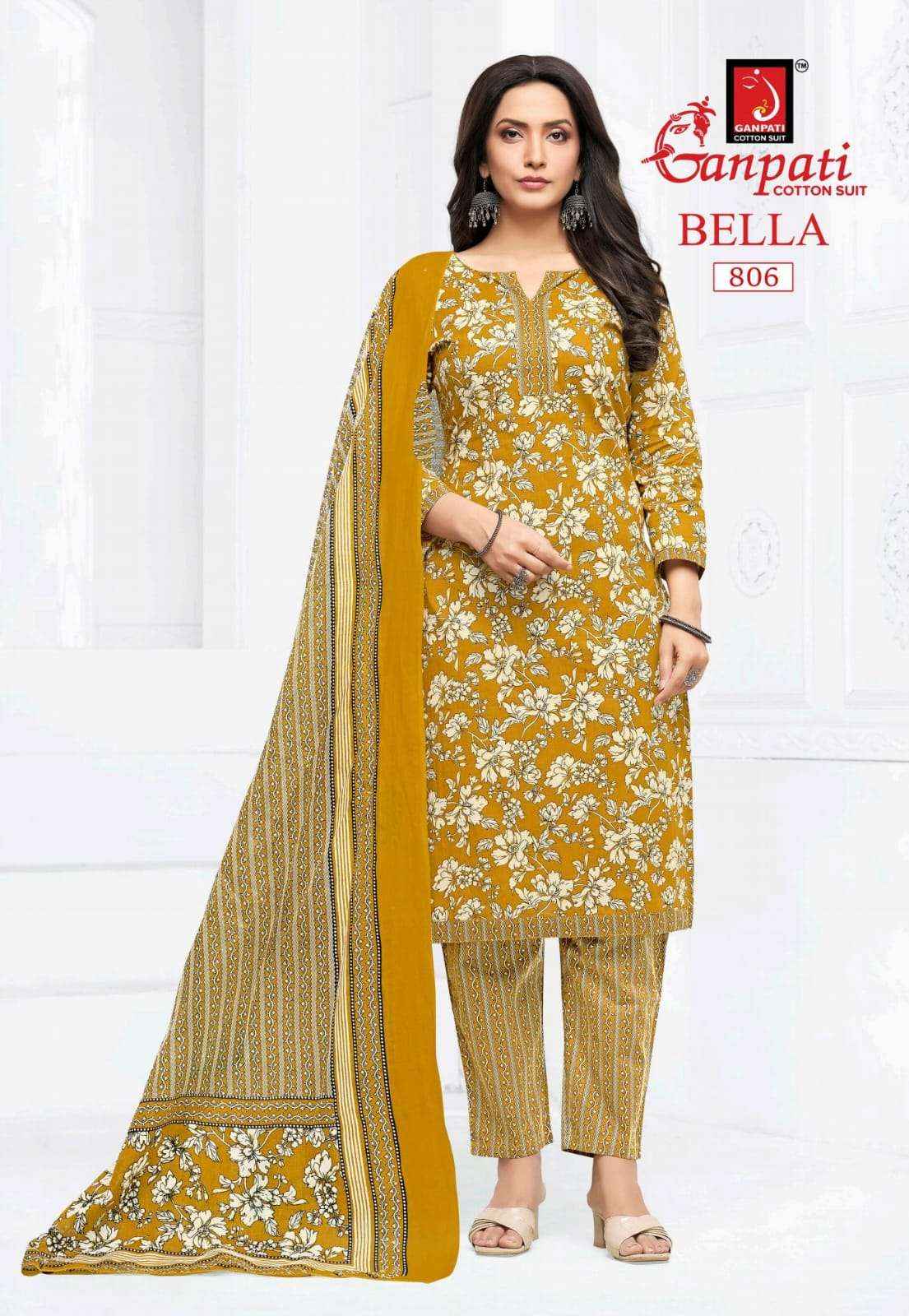 Ganpati Bella Vol 8 Pure Cotton Readymade Salwar Suits Wholesale Price ( 15 Pcs catalogue )