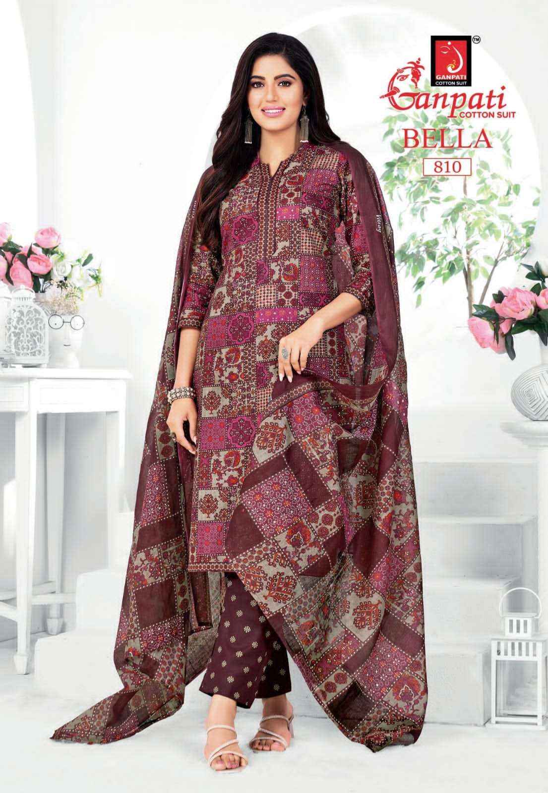 Ganpati Bella Vol 8 Pure Cotton Readymade Salwar Suits Wholesale Price ( 15 Pcs catalogue )