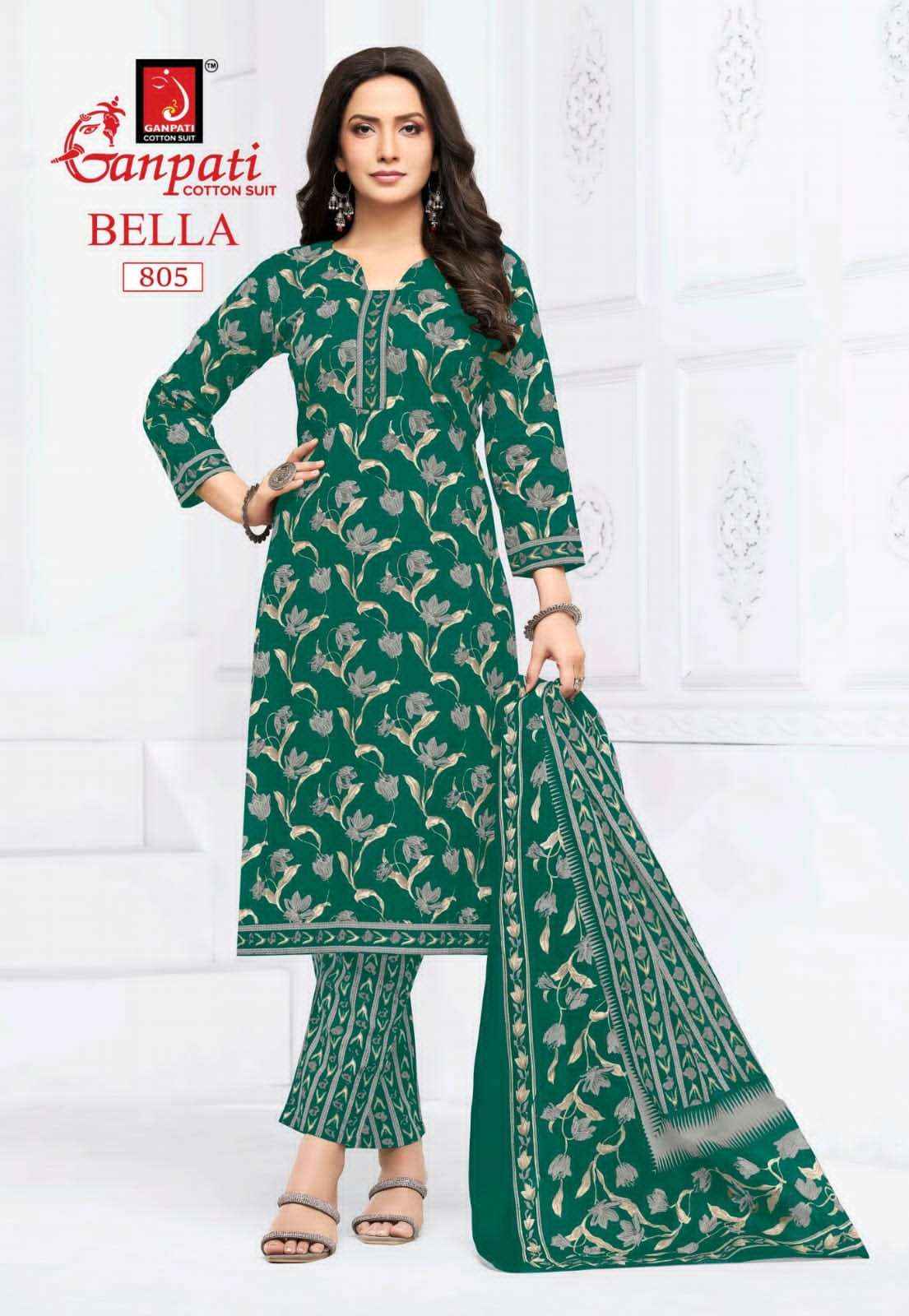 Ganpati Bella Vol 8 Pure Cotton Readymade Salwar Suits Wholesale Price ( 15 Pcs catalogue )