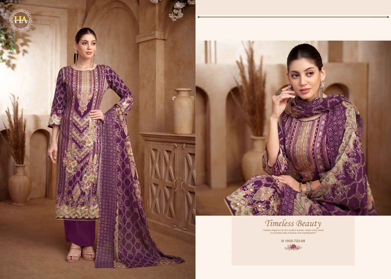Harshit Fashion Meheroon Edition 13 Viscouse Reyon Dress Material Wholesale Price ( 6 Pcs Catalog )