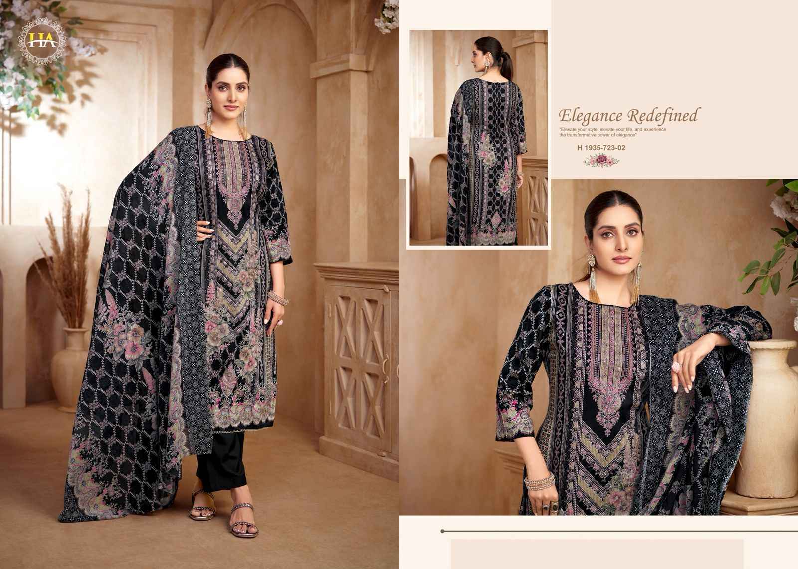 Harshit Fashion Meheroon Edition 13 Viscouse Reyon Dress Material Wholesale Price ( 6 Pcs Catalog )
