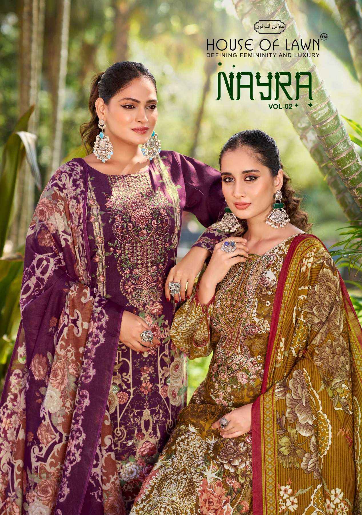 House Of Lawn Nayra Vol 2 Cotton Dress Material Wholesale Price ( 6 Pcs Catalog )