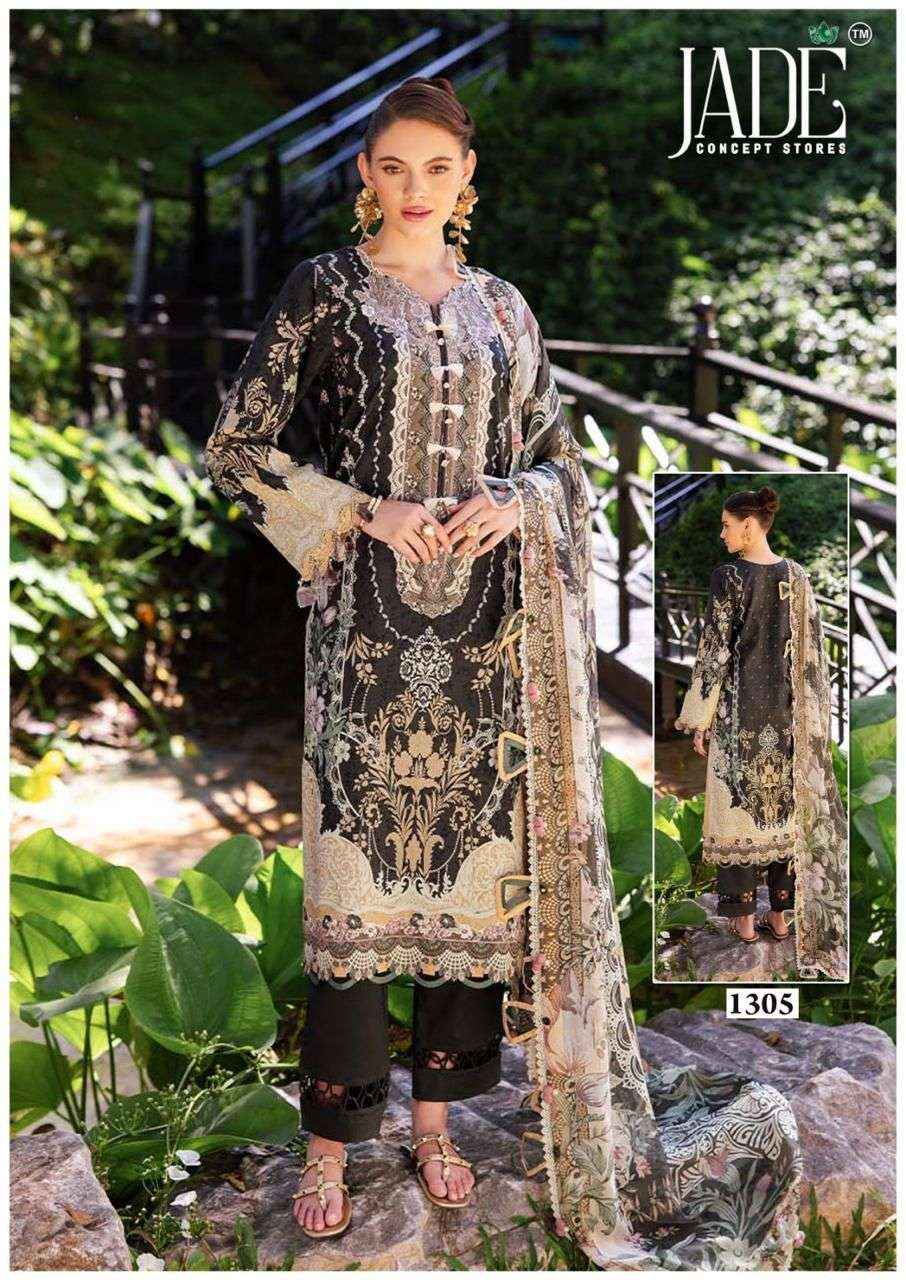 Jade Bin Saeed Vol 13 Pure Heavy Lawn Cotton Dress Material Wholesale Price ( 6 Pcs Catalog )
