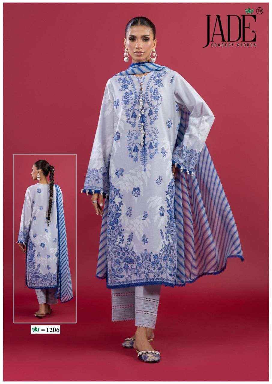 Jade Crimson Vol 12 Lawn Cotton Dress Material wholesale surat ( 6 Pcs Catalog )