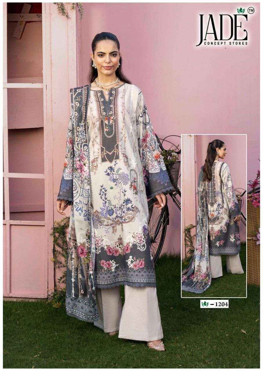Jade Crimson Vol 12 Lawn Cotton Dress Material wholesale surat ( 6 Pcs Catalog )