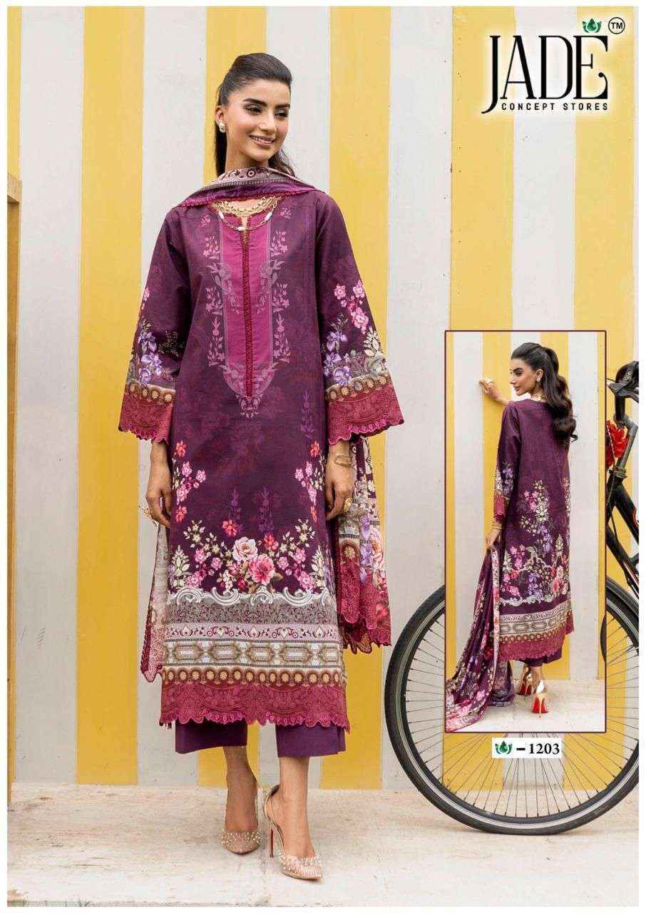 Jade Crimson Vol 12 Lawn Cotton Dress Material wholesale surat ( 6 Pcs Catalog )