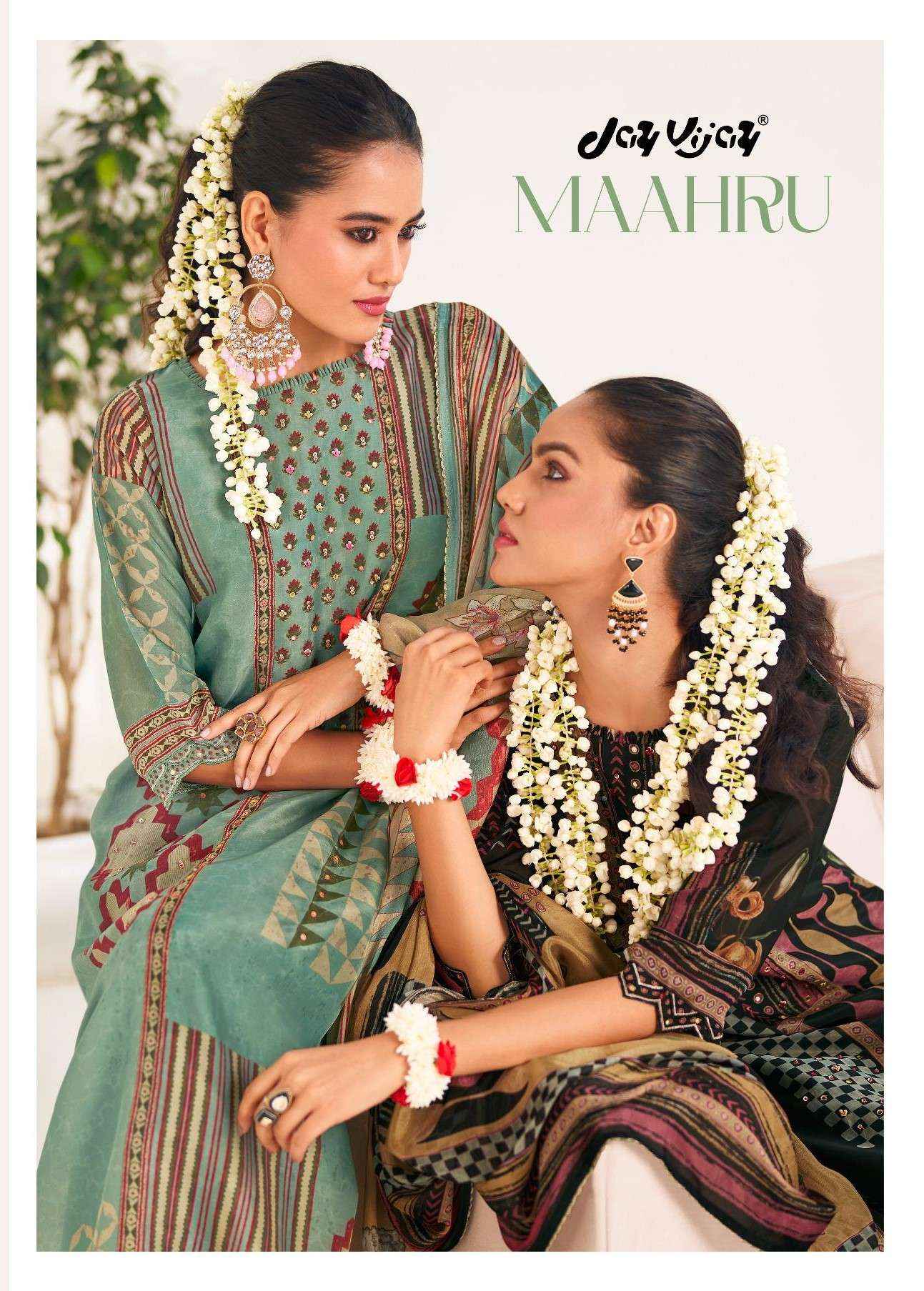 Jay Vijay Maahru Premium Bemberg Silk Designer Dress Wholesale Price ( 6 Pcs Catalog )