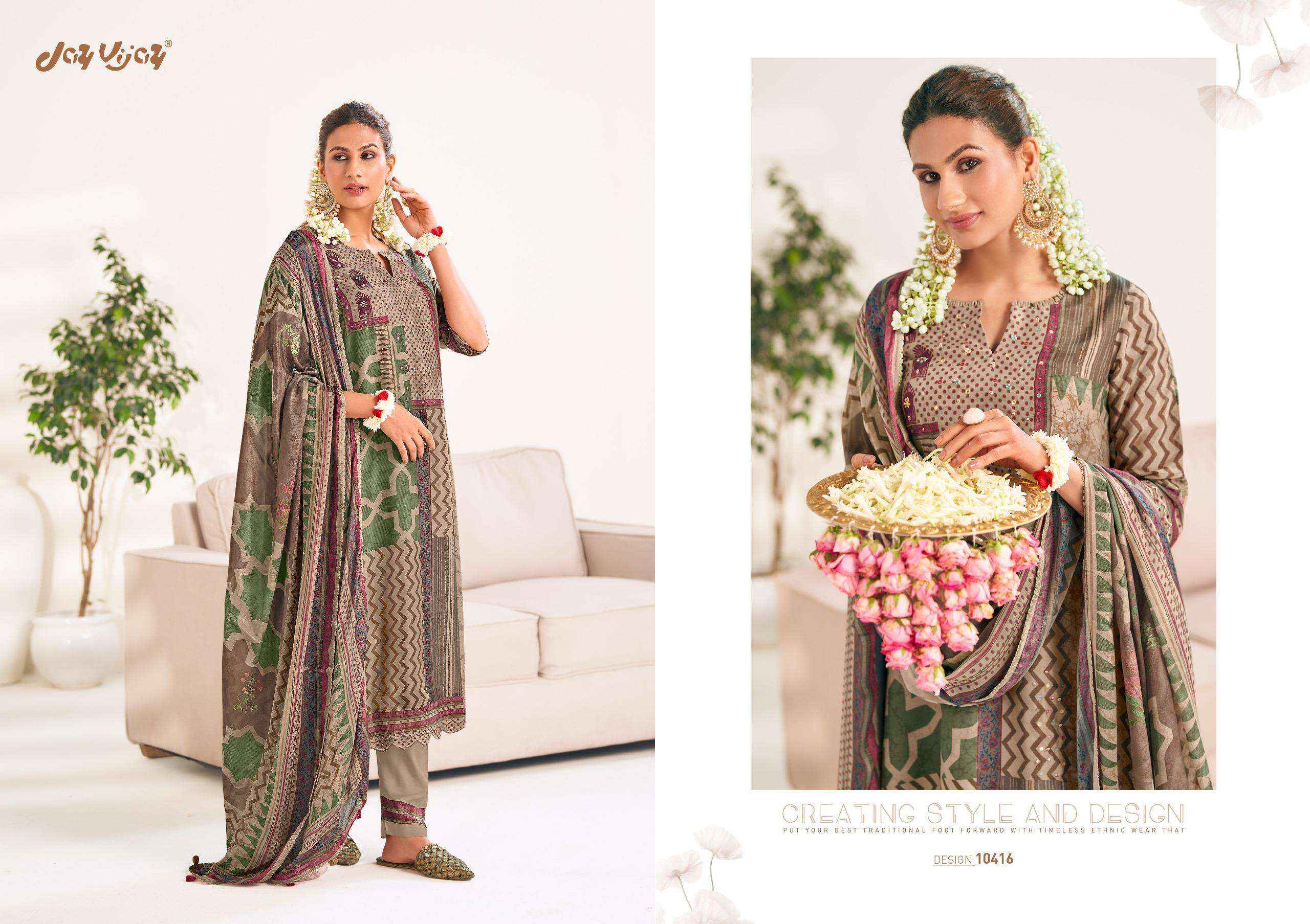 Jay Vijay Maahru Premium Bemberg Silk Designer Dress Wholesale Price ( 6 Pcs Catalog )