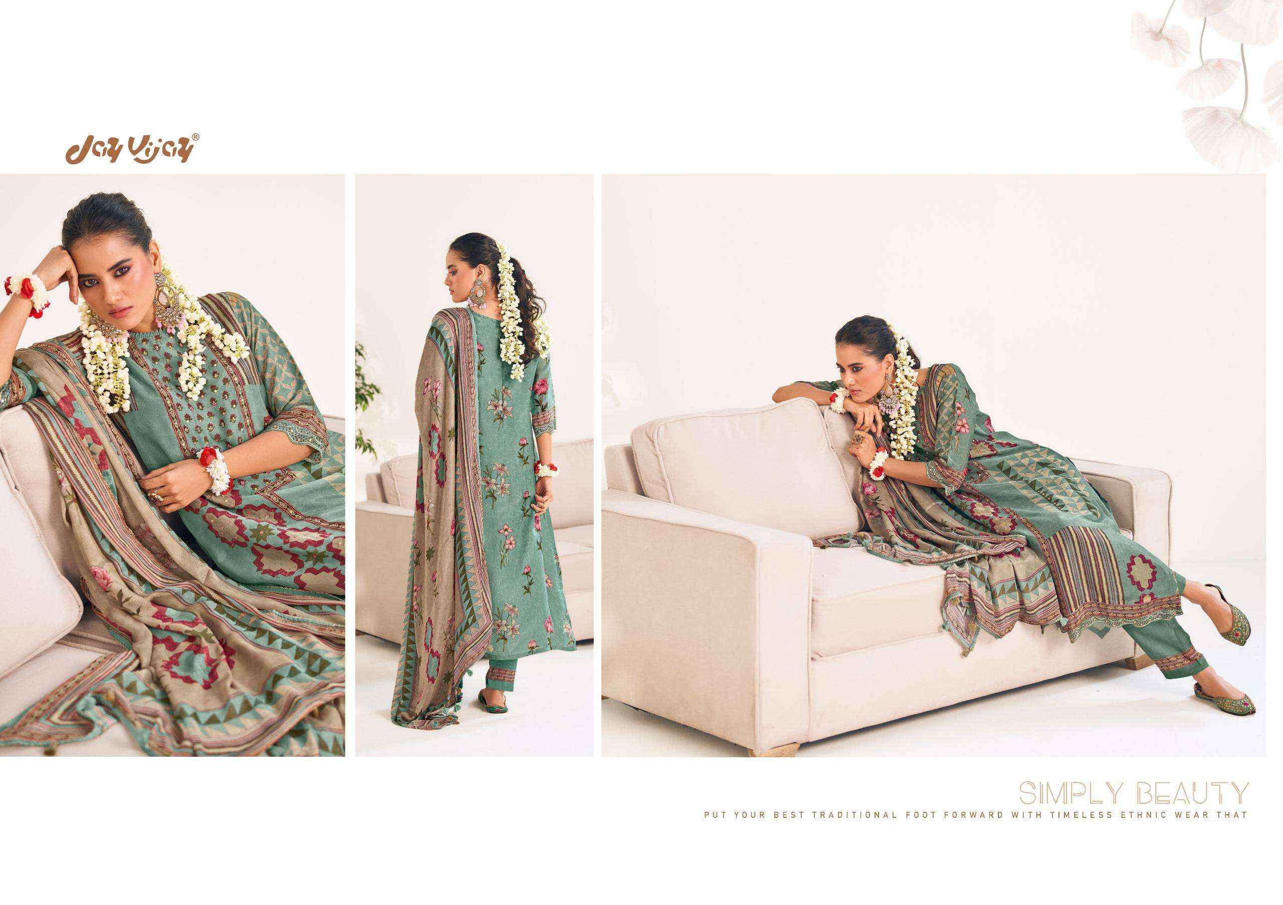 Jay Vijay Maahru Premium Bemberg Silk Designer Dress Wholesale Price ( 6 Pcs Catalog )