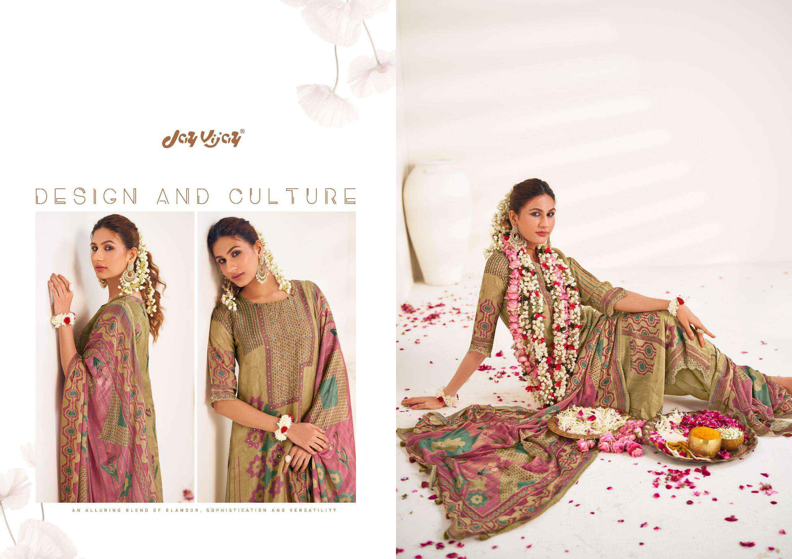 Jay Vijay Maahru Premium Bemberg Silk Designer Dress Wholesale Price ( 6 Pcs Catalog )