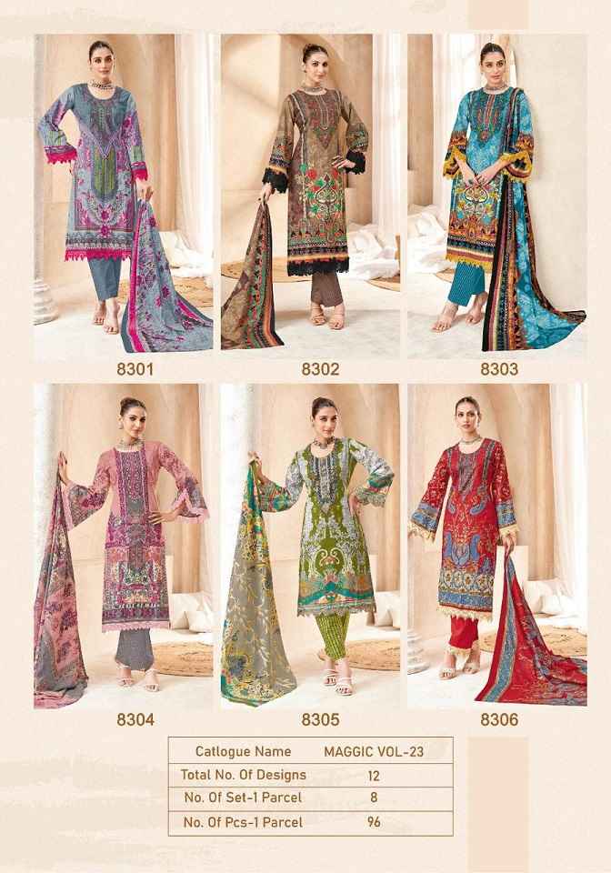 Kala Maggic Vol 23 Unstitch Cotton Pakistani Salwar Kameez ( 12 Pcs Catalogue )