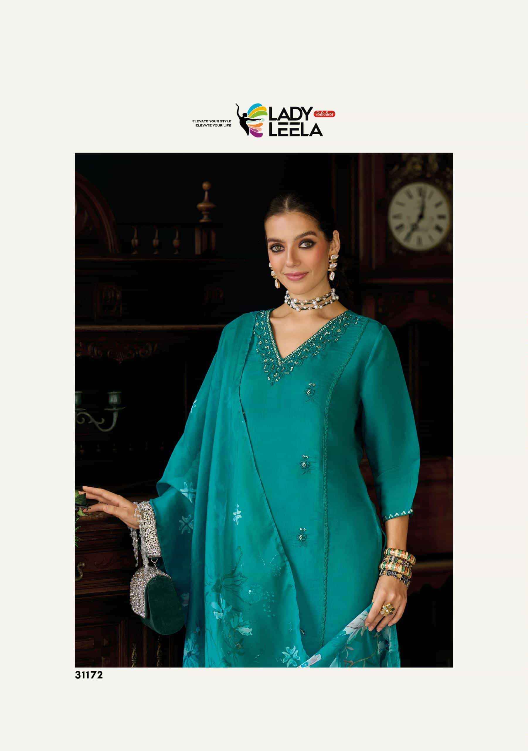 Lady Leela Saiyaara Exclusive Kurti Bottom Dupatta Set Wholesale Price ( 4 Pcs Catalog )
