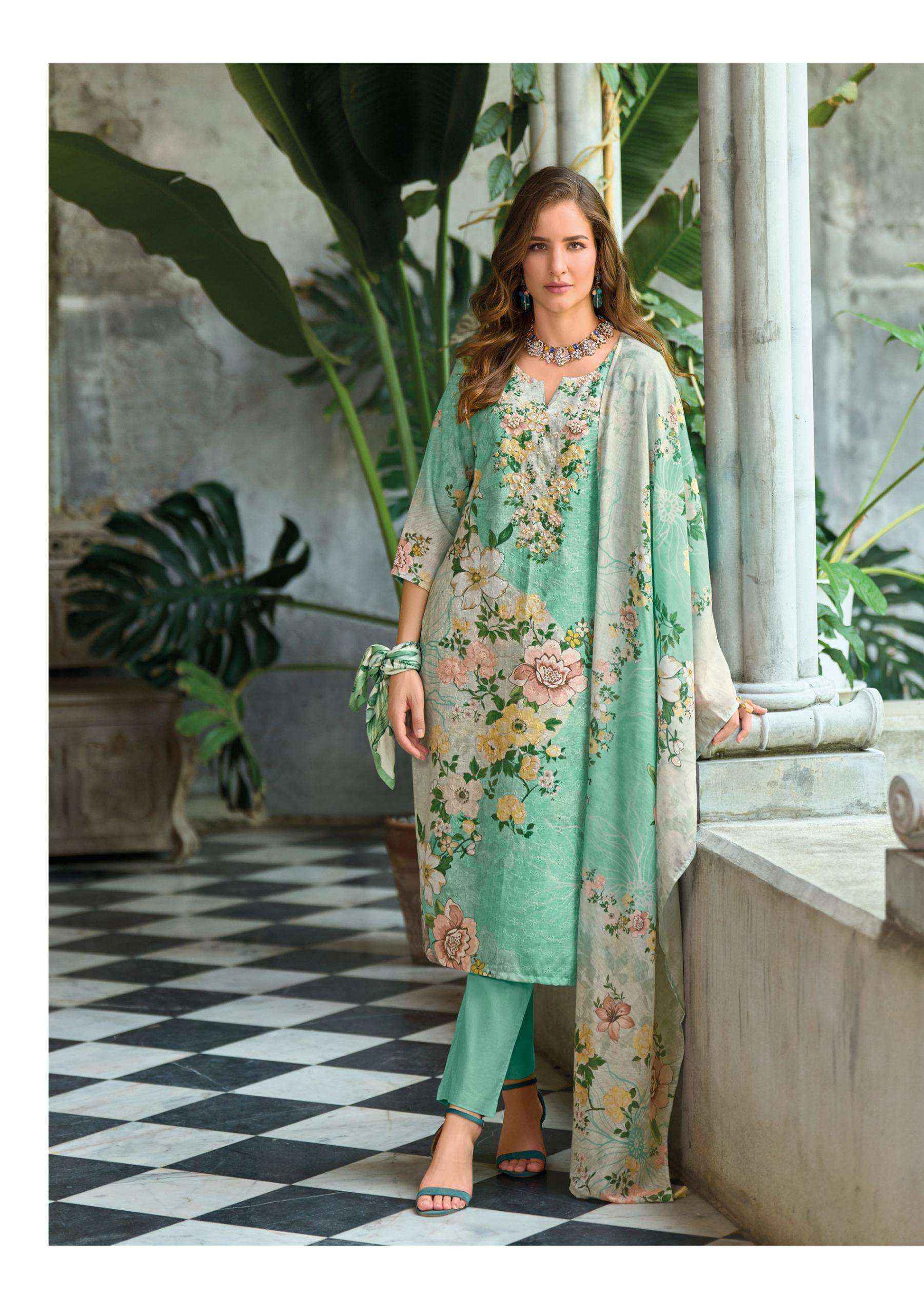 Lady Leela Summer Pastels Vol 2 Exclusive Readymade 3 Piece Suit Wholesale