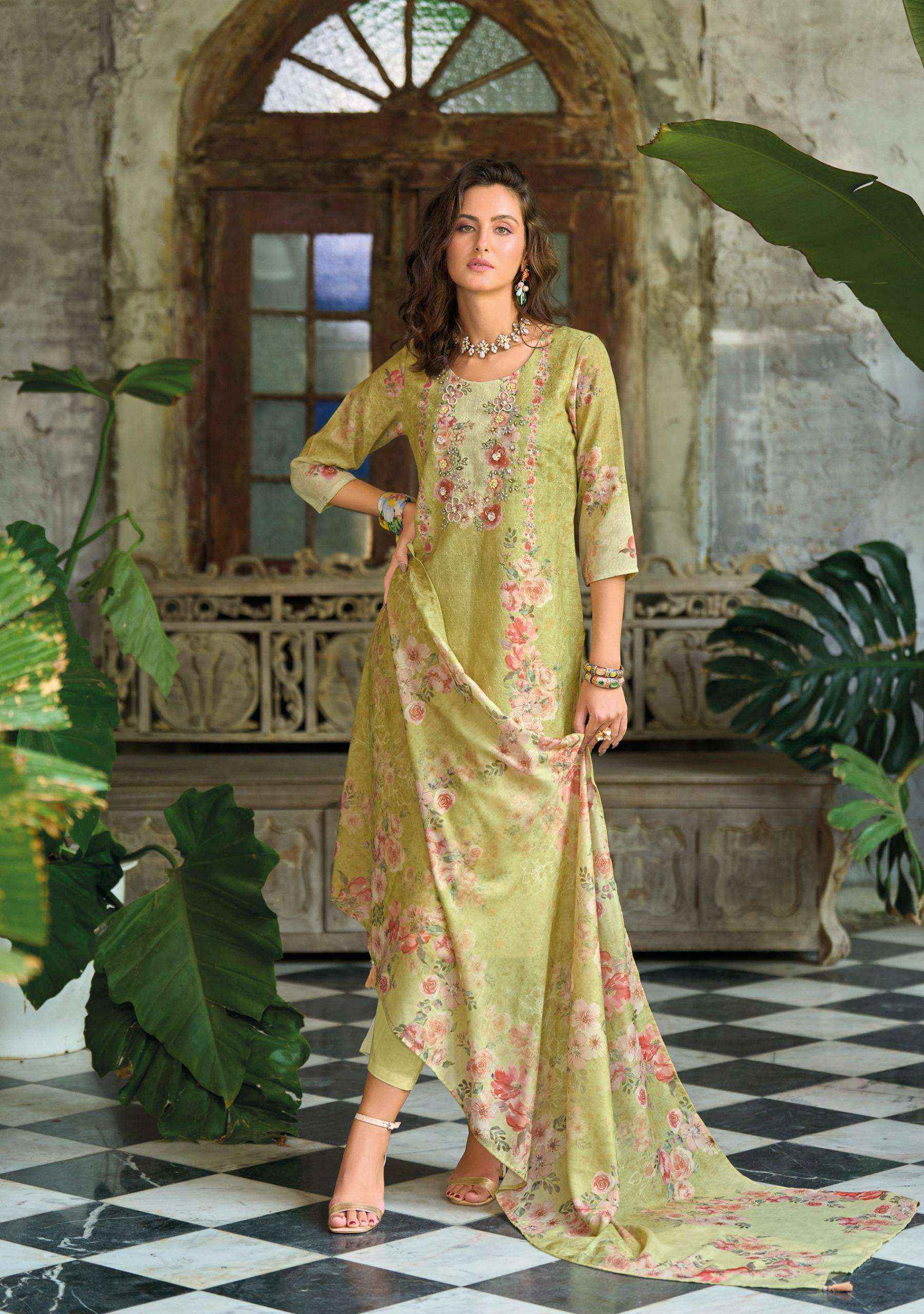 Lady Leela Summer Pastels Vol 2 Exclusive Readymade 3 Piece Suit Wholesale