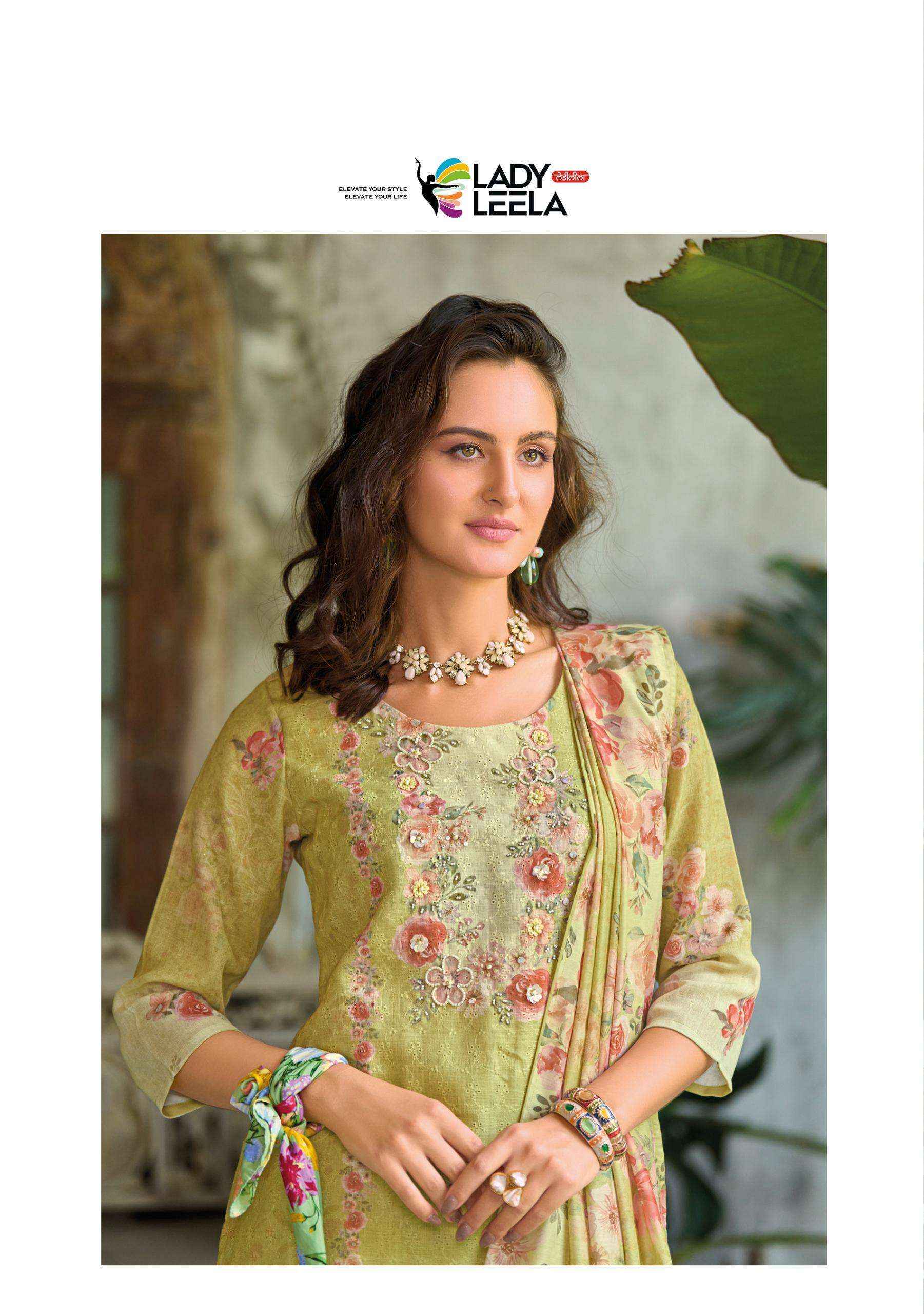 Lady Leela Summer Pastels Vol 2 Exclusive Readymade 3 Piece Suit Wholesale