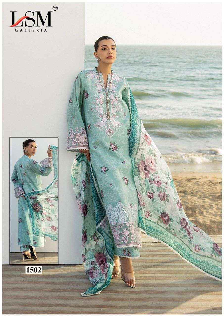 LSM Galleria Parian Dream Vol 15 Lawn Dress Material Wholesale Price ( 6 Pcs Catalog )