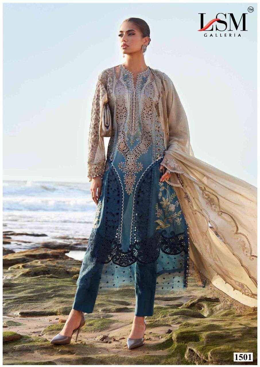 LSM Galleria Parian Dream Vol 15 Lawn Dress Material Wholesale Price ( 6 Pcs Catalog )