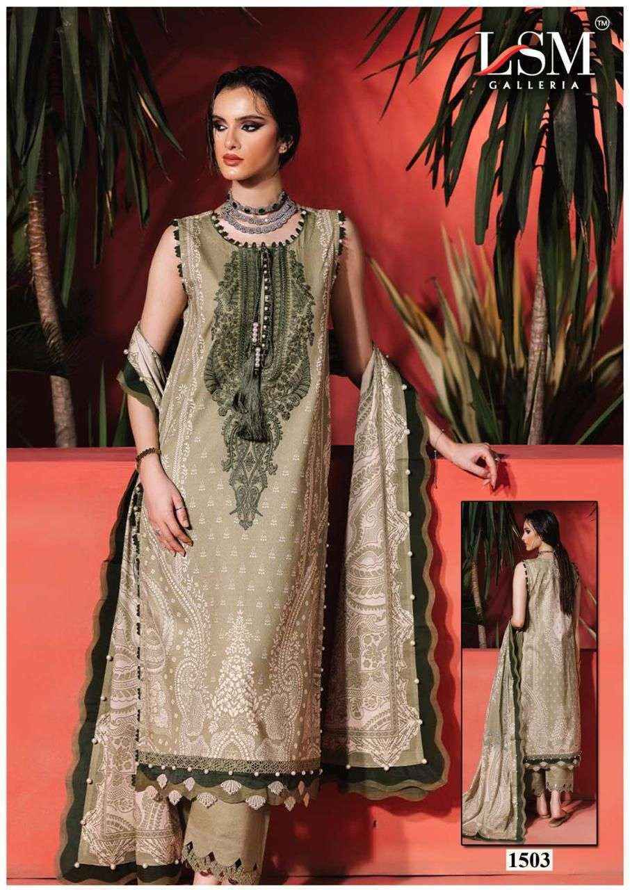 LSM Galleria Parian Dream Vol 15 Lawn Dress Material Wholesale Price ( 6 Pcs Catalog )