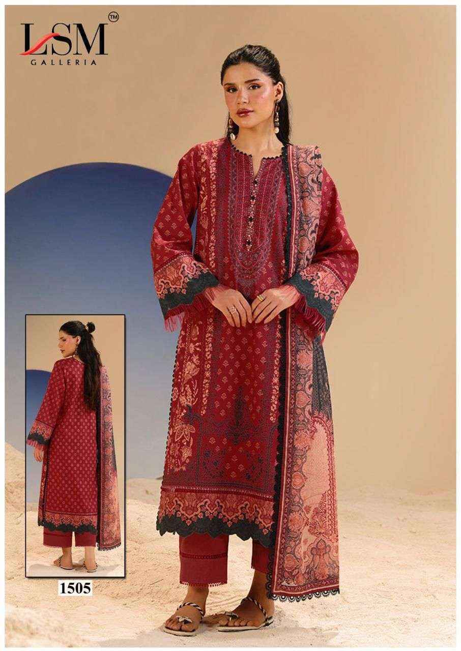 LSM Galleria Parian Dream Vol 15 Lawn Dress Material Wholesale Price ( 6 Pcs Catalog )