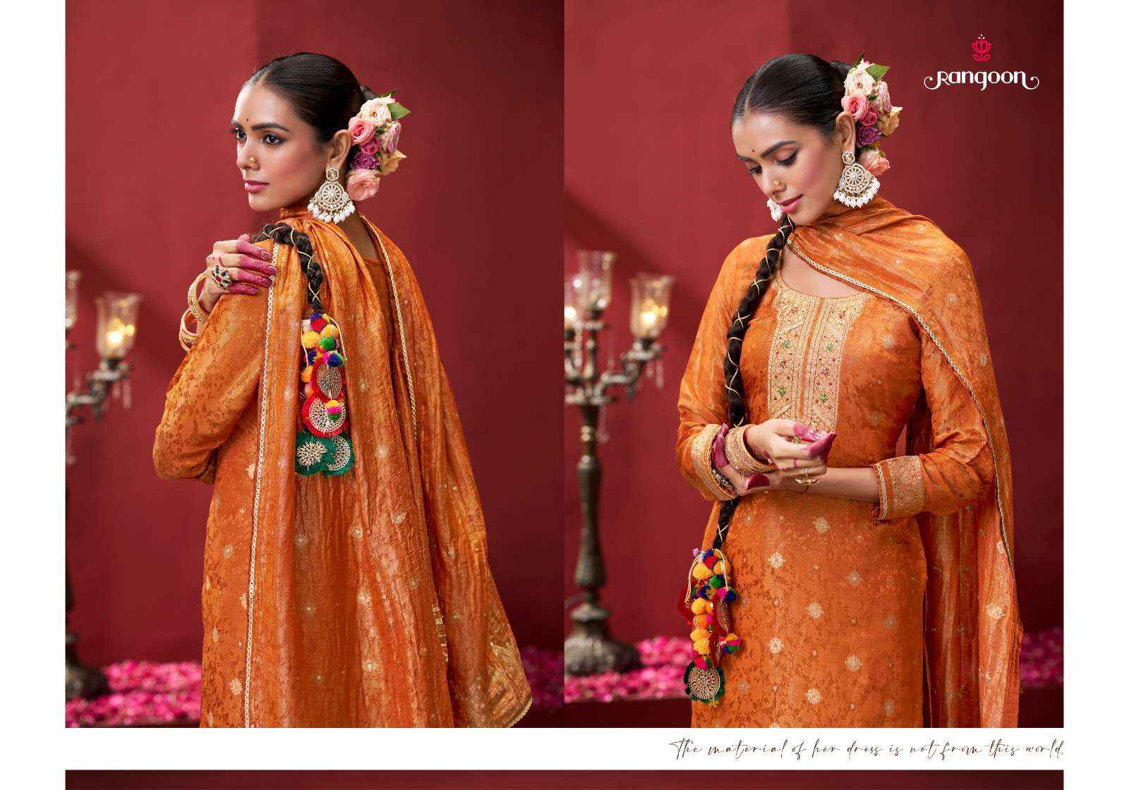 Rangoon Sadhana Jacquard Readymade Suit Wholesale Catalog Surat ( 4 Pcs Catalogue )