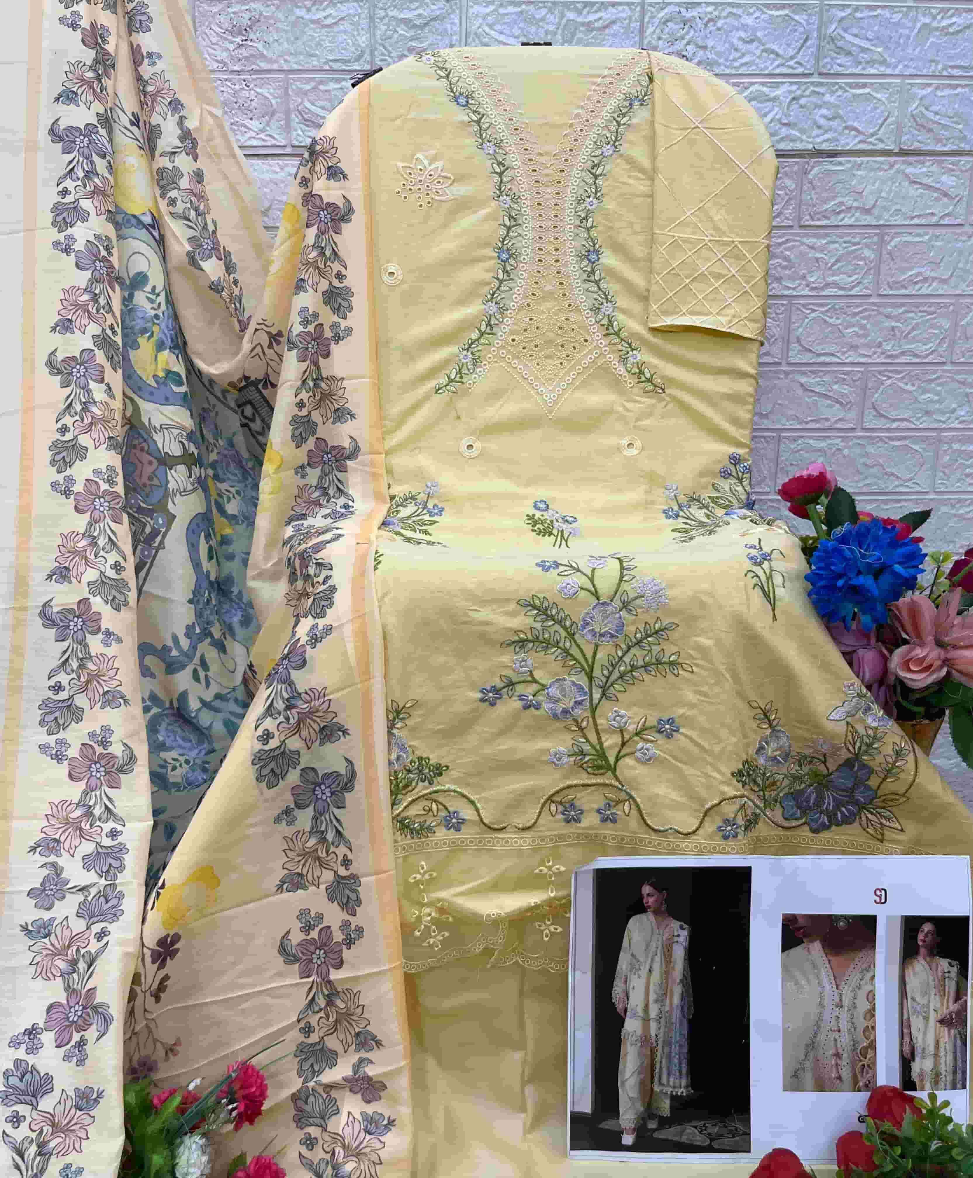 Shraddha Ombre Vol 2 Cotton Dress Material Wholesale Textile Market Surat ( 4 Pcs Catalogue )