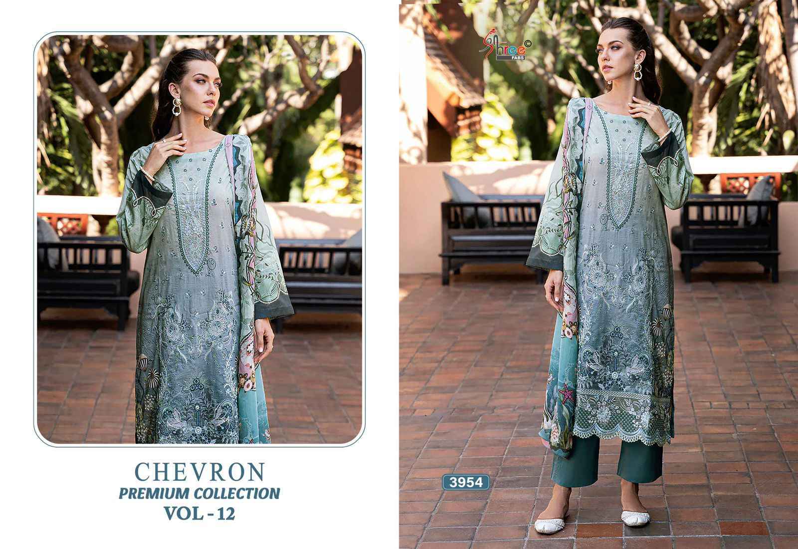 Shree Fabs Chevron Premium Collection Vol 12 Cotton Dress Material ...