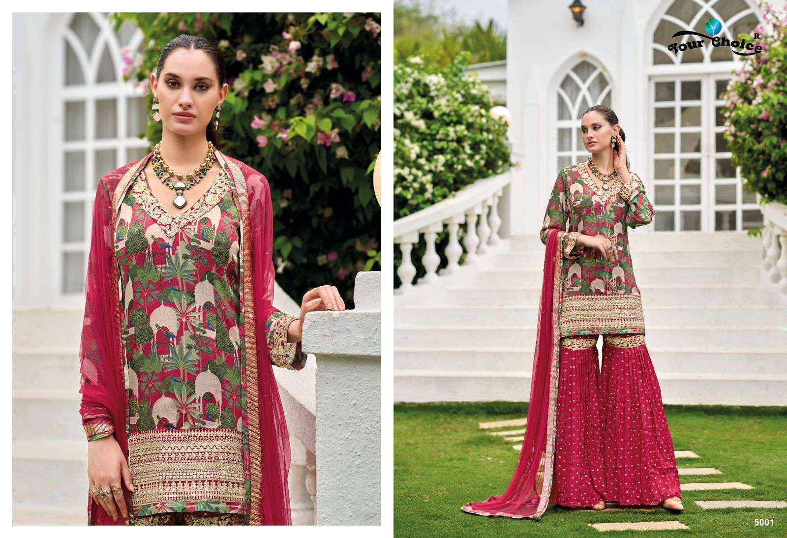 Your Choice Ginni Vol 5 Readymade Chinon Suit Wholesale Price ( 4 Pcs Catalog )