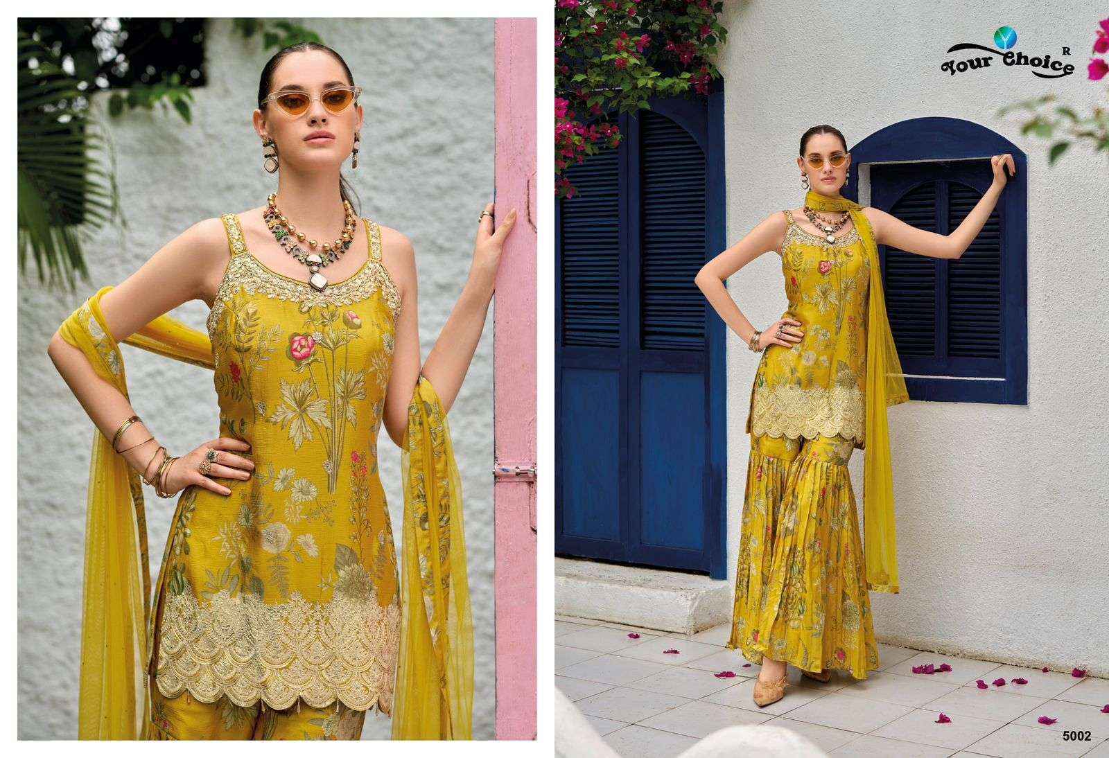 Your Choice Ginni Vol 5 Readymade Chinon Suit Wholesale Price ( 4 Pcs Catalog )