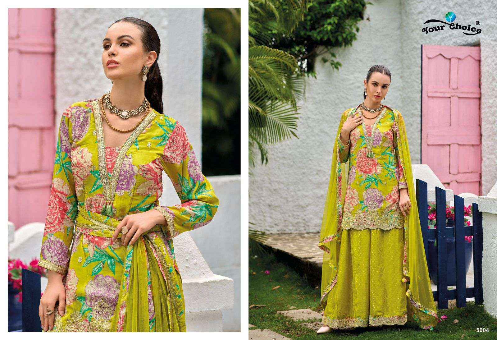 Your Choice Ginni Vol 5 Readymade Chinon Suit Wholesale Price ( 4 Pcs Catalog )