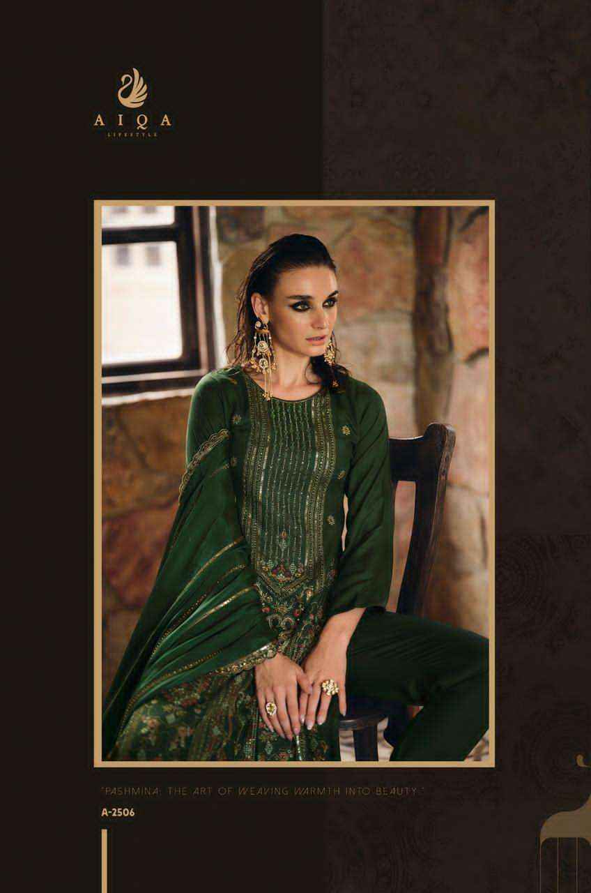 Aiqa Rihana Pure Viscose Pashmina Latest Winter Wear Dress Collection Wholesale Price ( 6 Pcs Catalog )