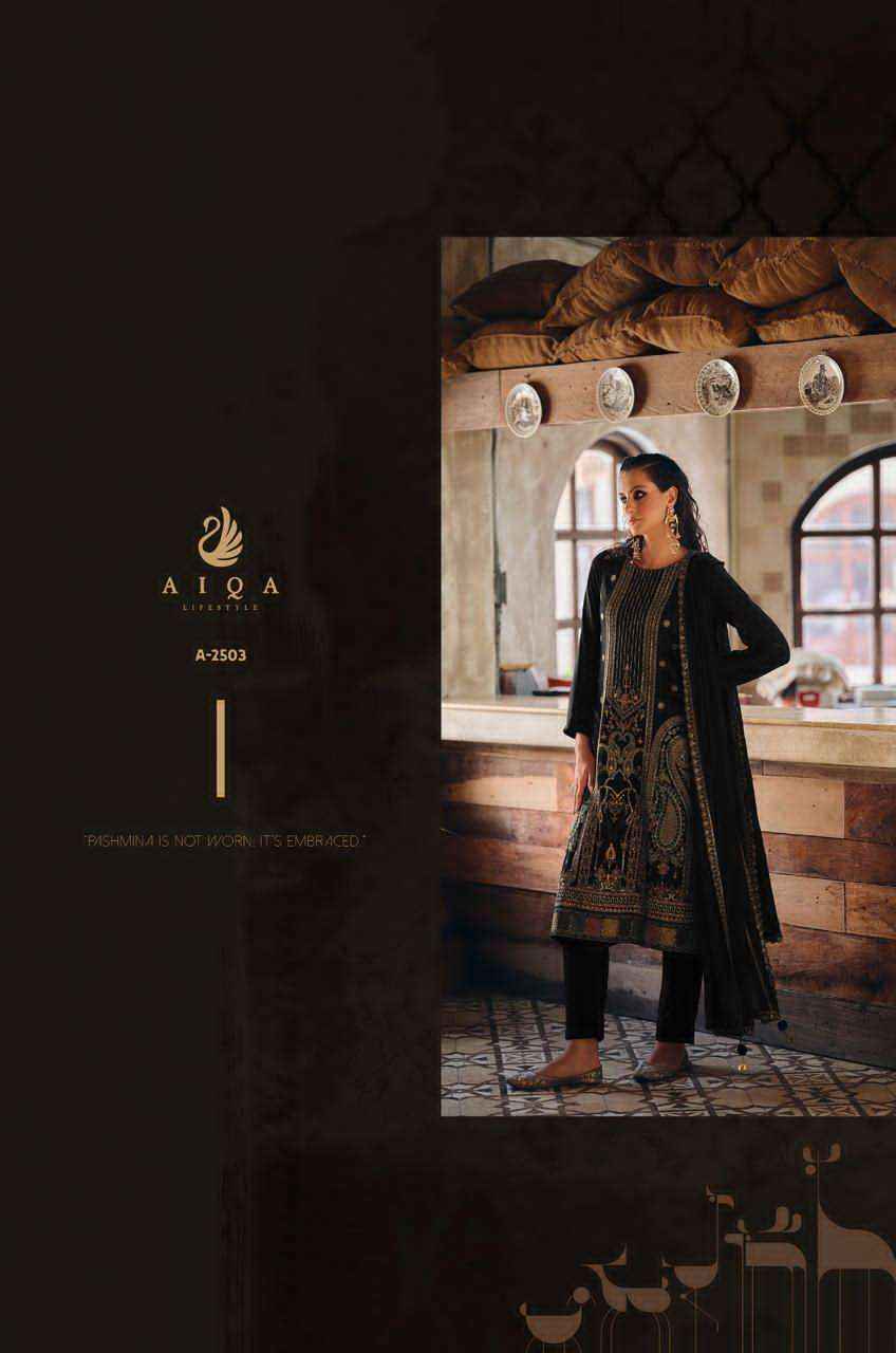 Aiqa Rihana Pure Viscose Pashmina Latest Winter Wear Dress Collection Wholesale Price ( 6 Pcs Catalog )